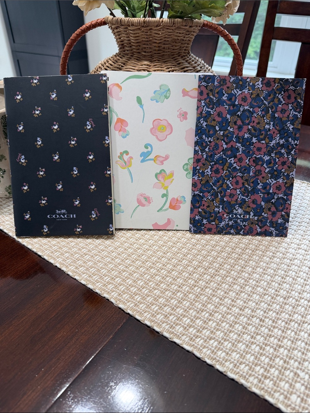 3 COACH Floral Notebooks NWT